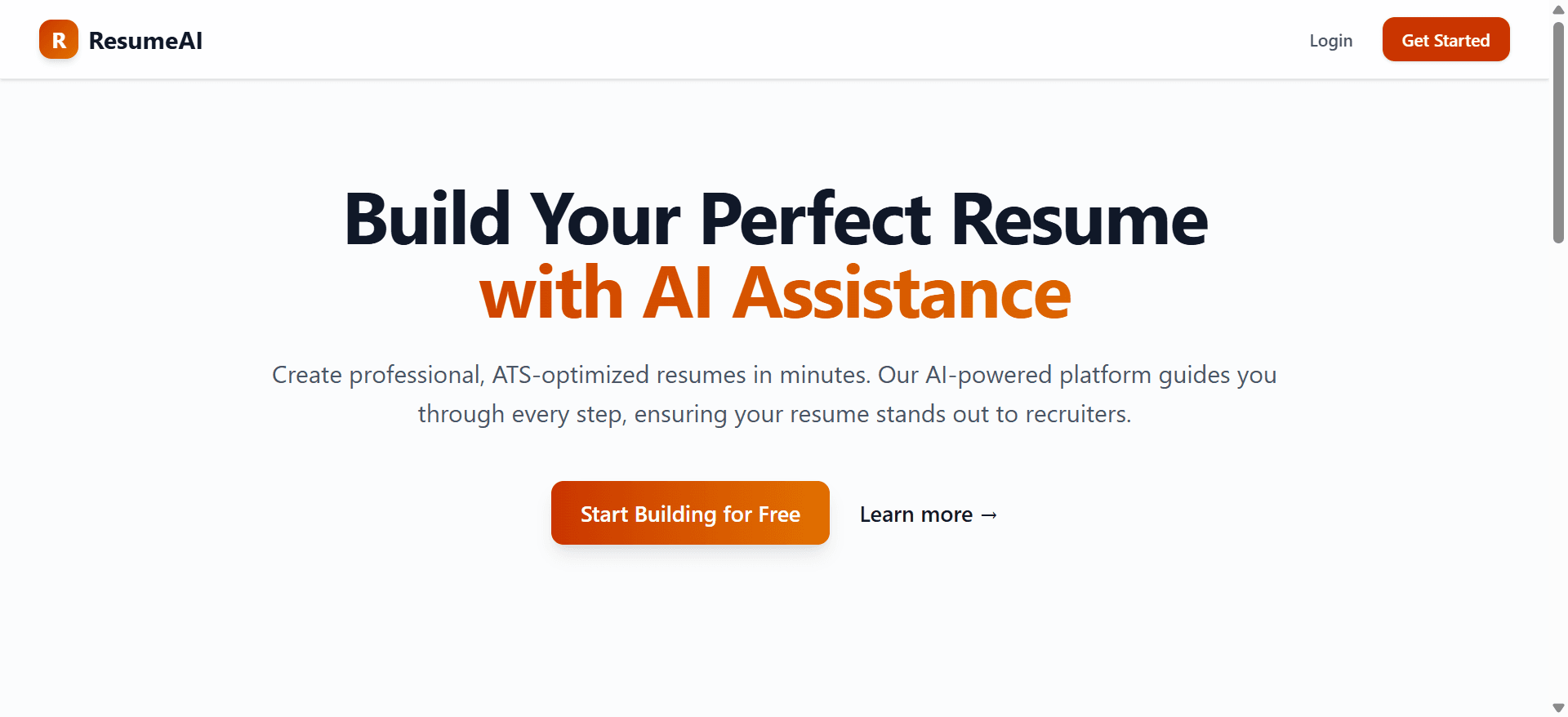 Resume Creator AI - AI-powered resume builder